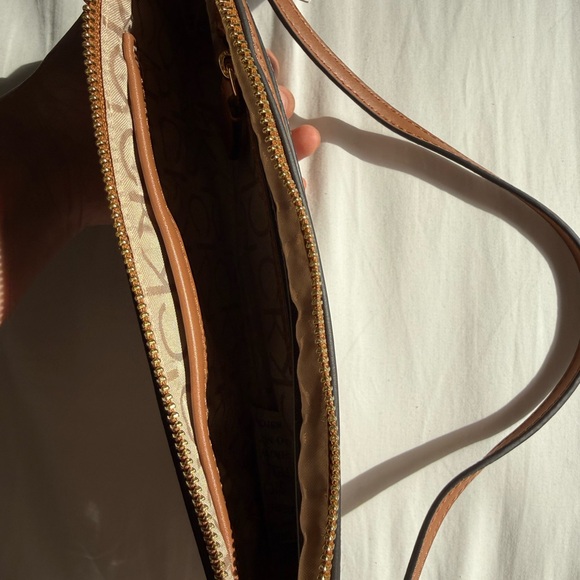 Calvin Klein Taupe and Cognac Bag - Picture 6 of 8